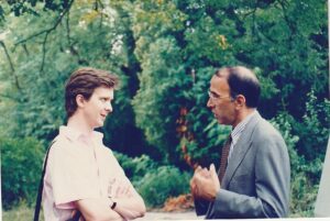 John Schofield interviewing Gavin Hewitt, the UK ambassador to Croatia on the day of John's death