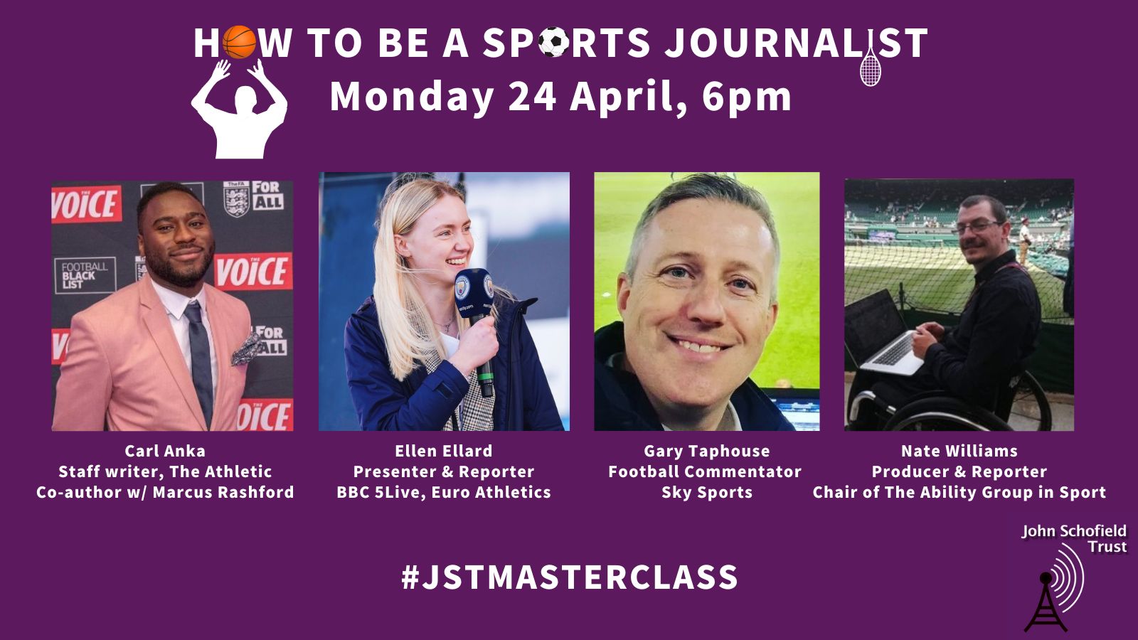 April Masterclass How To Be A Sports Journalist The John Schofield
